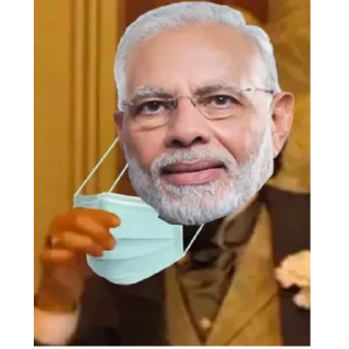 😂 emoji Modi DiCaprio @PMModiji Telegram sticker 11 of 25