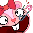 👁 emoji Happy Tree Friends Telegram sticker 8 of 34
