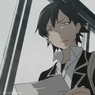 😖 emoji OreGairu by @animestickersii Telegram sticker 17 of 48
