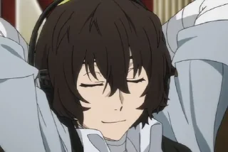 😌 emoji Dazai Osamu Telegram sticker 7 of 21