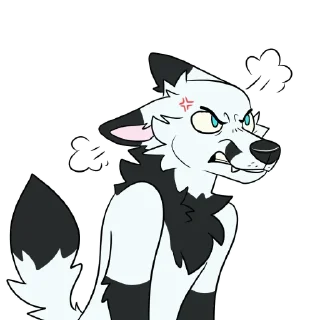😡 emoji Riley Marbled Fox Telegram sticker 21 of 38