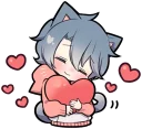 💙 emoji Ash Kitten Telegram sticker 11 of 120