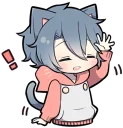 🙋 emoji Ash Kitten Telegram sticker 23 of 120