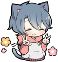 ✌ emoji Ash Kitten Telegram sticker 14 of 120