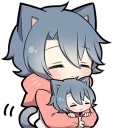 😐 emoji Ash Kitten Telegram sticker 2 of 120