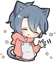 👋 emoji Ash Kitten Telegram sticker 7 of 120
