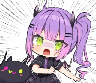 😧 emoji Hololive Tokoyami Towa @WinnieNyaNya Telegram sticker 10 of 24