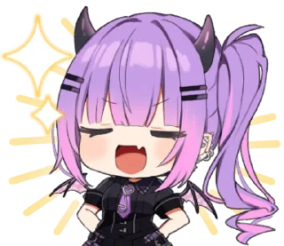 😄 emoji Hololive Tokoyami Towa @WinnieNyaNya Telegram sticker 15 of 24