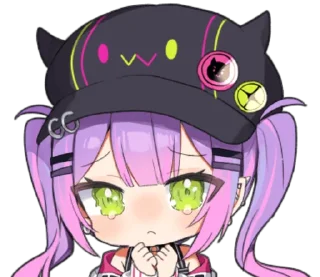 🥲 emoji Hololive Tokoyami Towa @WinnieNyaNya Telegram sticker 12 of 24