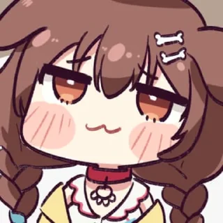 😏 emoji Hololive Faces | By @Holopost 🌟 Telegram sticker 10 of 26