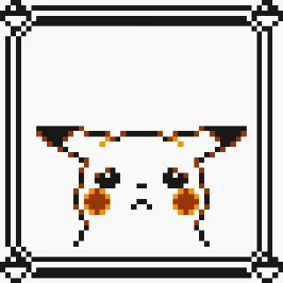 😰 emoji Pikachu Sprites Animated Telegram sticker 24 of 26