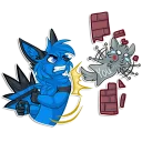 😡 emoji Cross Stickers Telegram sticker 17 of 21