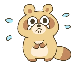 🥺 emoji every day raccoon dog Telegram sticker 11 of 40
