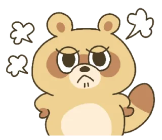 😤 emoji every day raccoon dog Telegram sticker 21 of 40