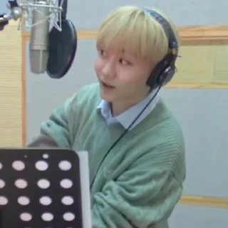 🥑 emoji @STIKERSVT : Seungkwan The Reason Recording Behind Telegram sticker 6 of 16