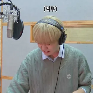 🥑 emoji @STIKERSVT : Seungkwan The Reason Recording Behind Telegram sticker 8 of 16
