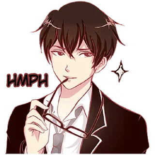 😏 emoji The one guy with glasses Telegram sticker 24 of 45