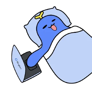 😴 emoji Bingo BingX Telegram sticker 7 of 9