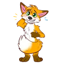💦 emoji Huk the Fox Telegram sticker 14 of 17