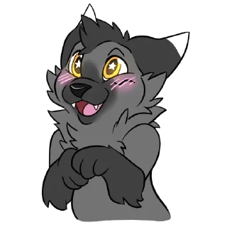 😊 emoji Junbi the Fox Telegram sticker 15 of 80