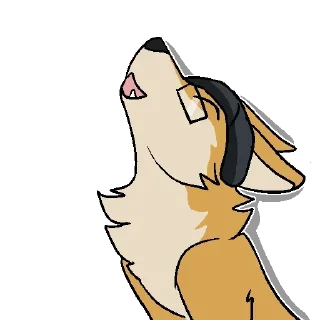 🐺 emoji Yellow doggos Telegram sticker 19 of 69