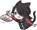 🍱 emoji Black Kitten (2) Telegram sticker 10 of 120