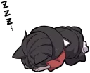 💤 emoji Black Kitten (2) Telegram sticker 23 of 120