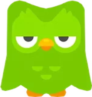 😒 emoji Duolingo Telegram sticker 9 of 9