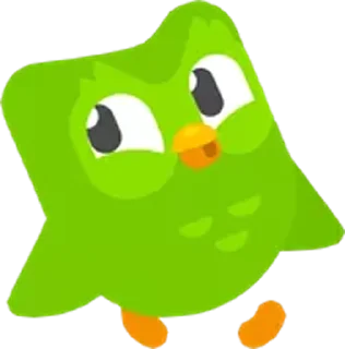 😙 emoji Duolingo Telegram sticker 6 of 9