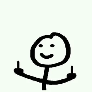 🖕 emoji Stickman flork Telegram sticker 7 of 65