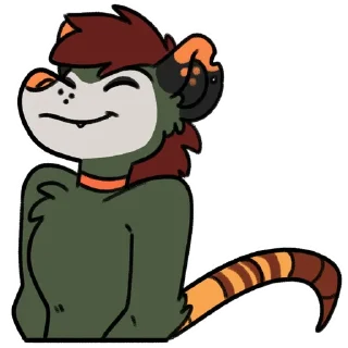 😄 emoji Haze 'Possum Telegram sticker 8 of 28