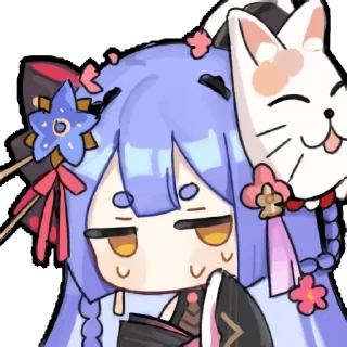 😢 emoji 阿梓从小就很可爱 UP 主大表情 @azusa_channel Telegram sticker 12 of 16