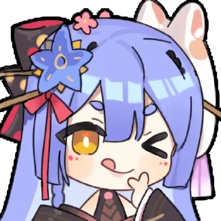 😏 emoji 阿梓从小就很可爱 UP 主大表情 @azusa_channel Telegram sticker 5 of 16