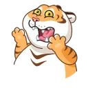 😱 emoji Grumpy Tiger Telegram sticker 17 of 25