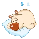 😴 emoji Chestnut the Bear Telegram sticker 14 of 15