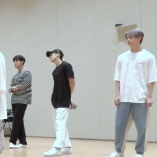 🍔 emoji @STIKERSVT : Ready to love DANCE PRACTICE BEHIND Telegram sticker 18 of 84