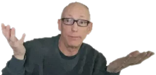🤷 emoji Based Scott Adams Telegram sticker 8 of 8