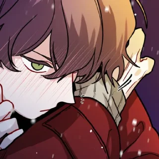 🙁 emoji Meninos de mangá @clubedomanga - @oneesanstickers Telegram sticker 5 of 73