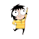 ☂ emoji “sᴀʀᴀ ᴀɴᴅᴇʀsᴇɴ Telegram sticker 7 of 81