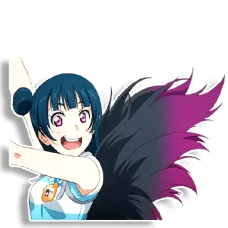 😅 emoji Yoshiko Tsushima Telegram sticker 10 of 58