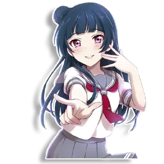 😁 emoji Yoshiko Tsushima Telegram sticker 22 of 58