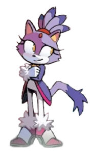 👐 emoji Blaze The Cat Telegram sticker 2 of 7