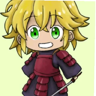 😄 emoji Meliodas 💛 Telegram sticker 6 of 9