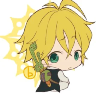 🤨 emoji Meliodas 💛 Telegram sticker 9 of 9