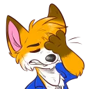 Sticker from Huk the Fox