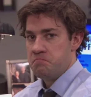 ☹️ emoji Jimothy Halpert Telegram sticker 7 of 10