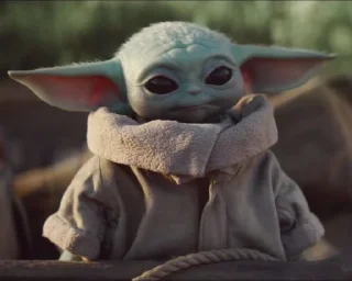 😔 emoji Baby yoda Telegram sticker 16 of 59