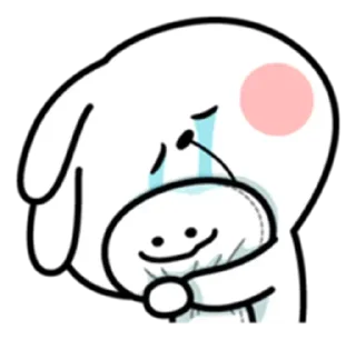 😭 emoji ꕀcoelhinhos •ᴇᴍ֟፝֟ɪʟʏ❥  ︎🐰✿༄ Telegram sticker 17 of 120