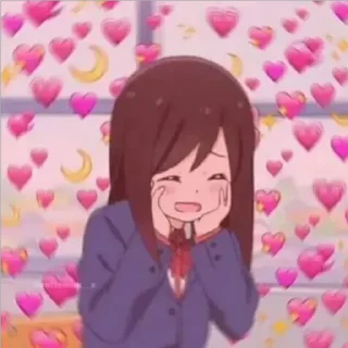 ❤️ emoji Anime stikers Telegram sticker 9 of 61