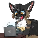 🤓 emoji Doggo Telegram sticker 11 of 33